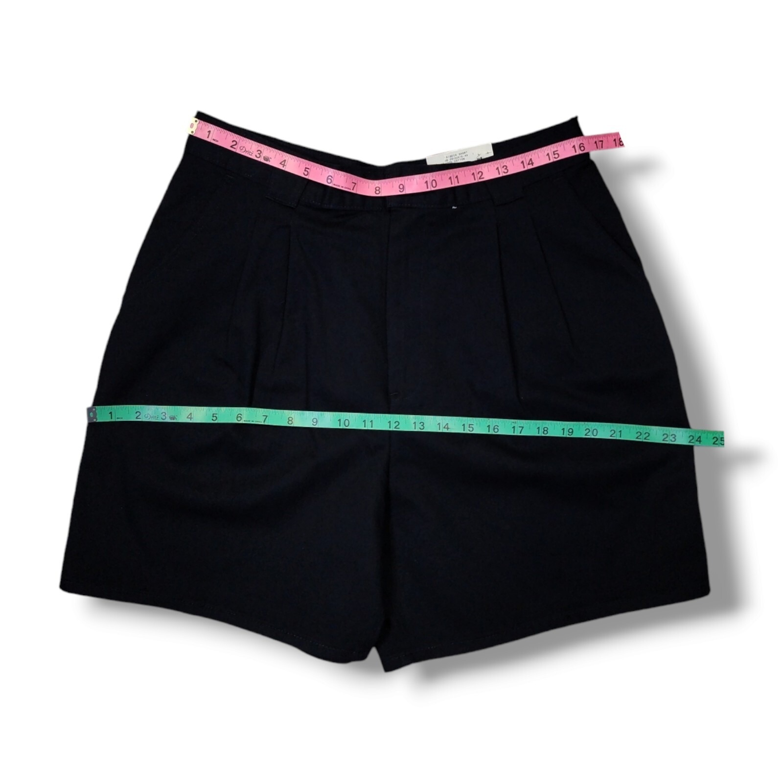 Vintage Chick Tribeca Black High Waisted Mom Shorts Women's Size 16 — image 3 of 8